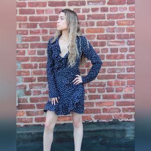 Realisation Par — Navy Wrap dress Size S